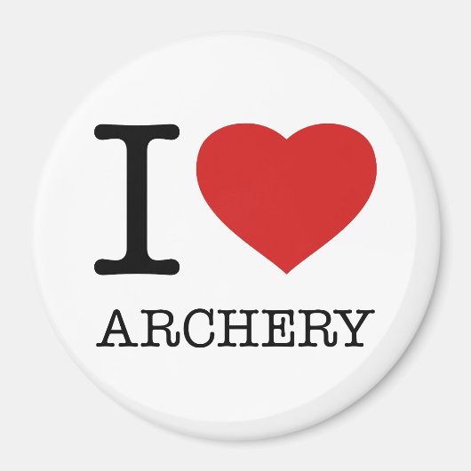 AIMANT J'AIME L'ARCHÉRIE (Devant)