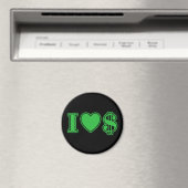 Aimant J'aime l'argent (In Situ (Lave-vaisselle))