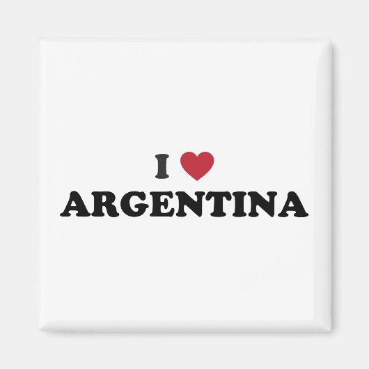 Aimant J'aime l'Argentine (Devant)