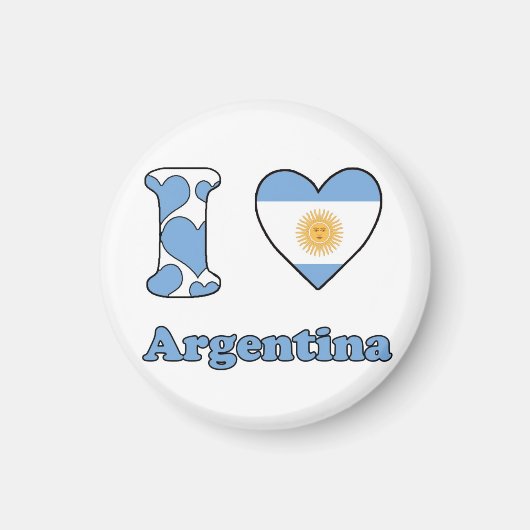 Aimant J'aime l'Argentine (Devant)
