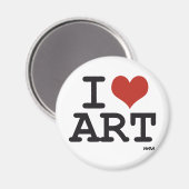 Aimant J'aime l'art (Recto/Verso)