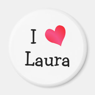 Aimant J'aime Laura