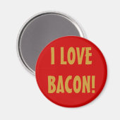 AIMANT J'AIME LE BACON ! (Recto/Verso)