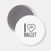 AIMANT J'AIME LE BALLET (Recto/Verso)
