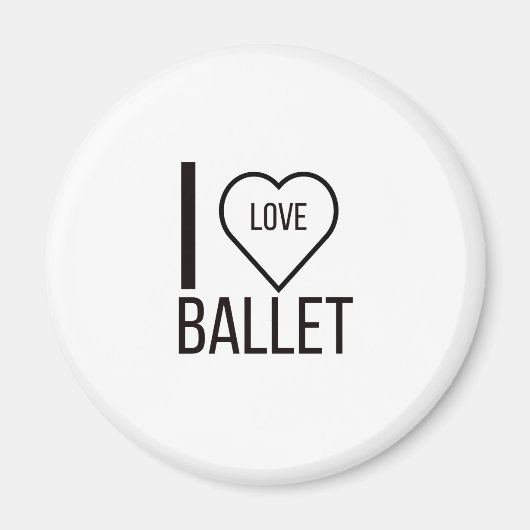 AIMANT J'AIME LE BALLET (Devant)