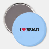 AIMANT J'AIME LE BENJI (Recto/Verso)