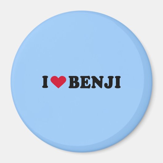 AIMANT J'AIME LE BENJI (Devant)