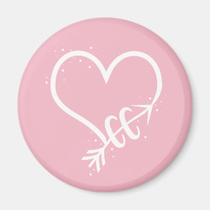 Aimant J'aime le cadeau courant d'aimant de pays croisé