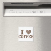 Aimant J'aime le café (In Situ (Lave-vaisselle))