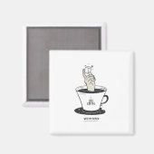 Aimant J'Aime Le Café Avec Mon Oxygène (Recto/Verso)