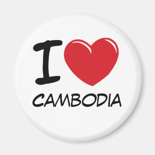 Aimant J'aime le Cambodge
