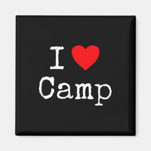 Aimant J'aime le camping