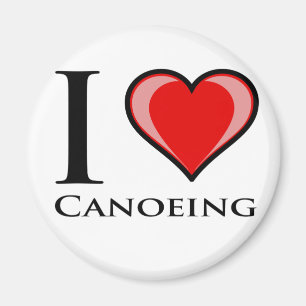 Aimant J'aime le canoë-kayak