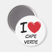Aimant J'aime le Cap Vert (Recto/Verso)