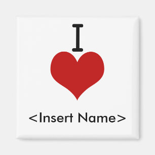Aimant J'aime (le coeur)