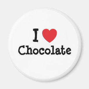 Aimant J'aime le coeur chocolaté T-Shirt