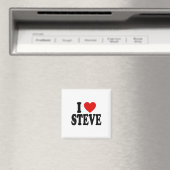 Aimant J'aime le coeur Steve _1 (In Situ (Lave-vaisselle))