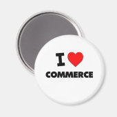 Aimant J'aime le commerce (Recto/Verso)