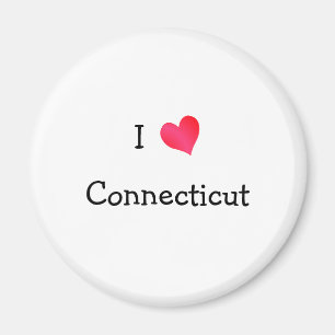 Aimant J'aime le Connecticut