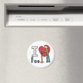 Aimant J'aime le croquet (In Situ (Lave-vaisselle))