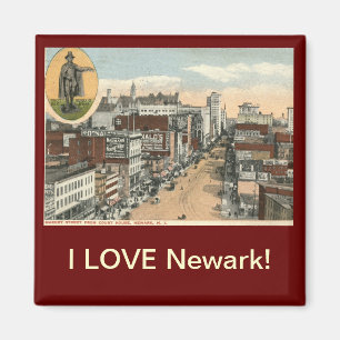Aimant J'AIME le cru de Newark NJ