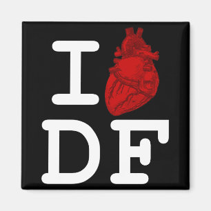 Aimant J'aime le DF