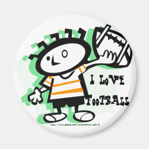 Aimant "J'Aime Le Football !"