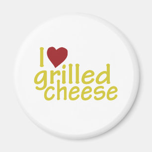 Aimant J'aime le fromage grillé