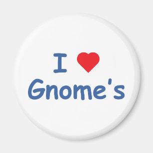 Aimant J'aime le gnome