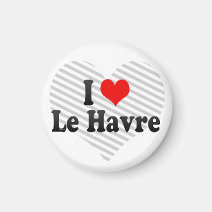 Aimant J'aime le Havre, France