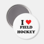 Aimant J'Aime Le Hockey De Champ (Recto/Verso)