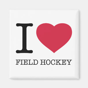 AIMANT J'AIME LE HOCKEY SUR LE TERRAIN