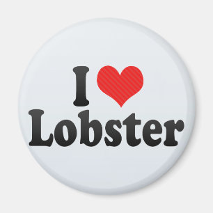 Aimant J'aime le homard