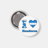 Aimant J'aime le Honduras (Recto/Verso)