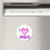 Aimant J'AIME LE Jazz (In Situ (Lave-vaisselle))