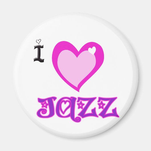 Aimant J'AIME LE Jazz (Devant)