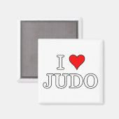 Aimant J'aime le judo (Recto/Verso)