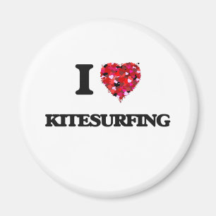 Aimant J'aime le kitesurf