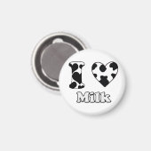 Aimant J'aime le lait (Recto/Verso)