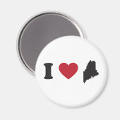 Aimant J'aime le Maine (Recto/Verso)