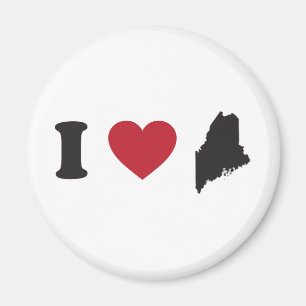 Aimant J'aime le Maine