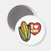 Aimant J'aime le maïs (Recto/Verso)