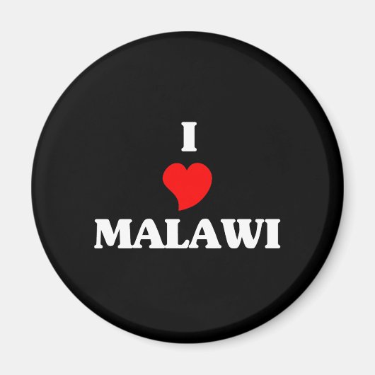Aimant J'aime le Malawi (Devant)