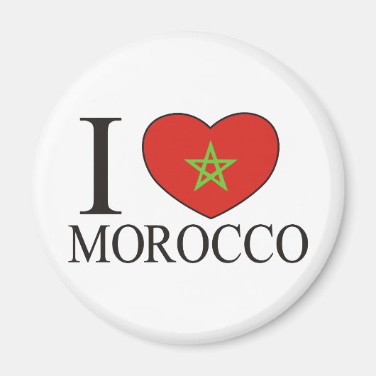 Aimant J'aime le Maroc (Devant)