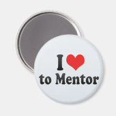 Aimant J'aime le mentor (Recto/Verso)
