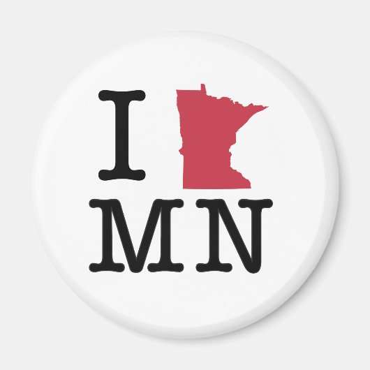 Aimant J'aime le Minnesota (Devant)