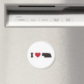 Aimant J'aime le Nebraska (In Situ (Lave-vaisselle))