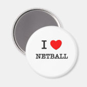 Aimant J'aime le Netball (Recto/Verso)