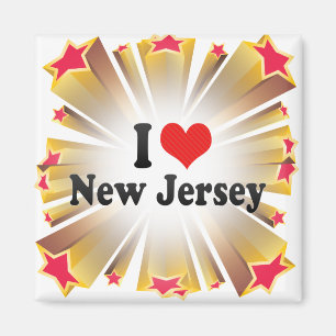 Aimant J'aime le New Jersey