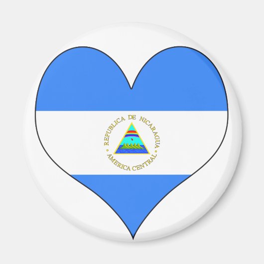 Aimant J'aime le Nicaragua (Devant)
